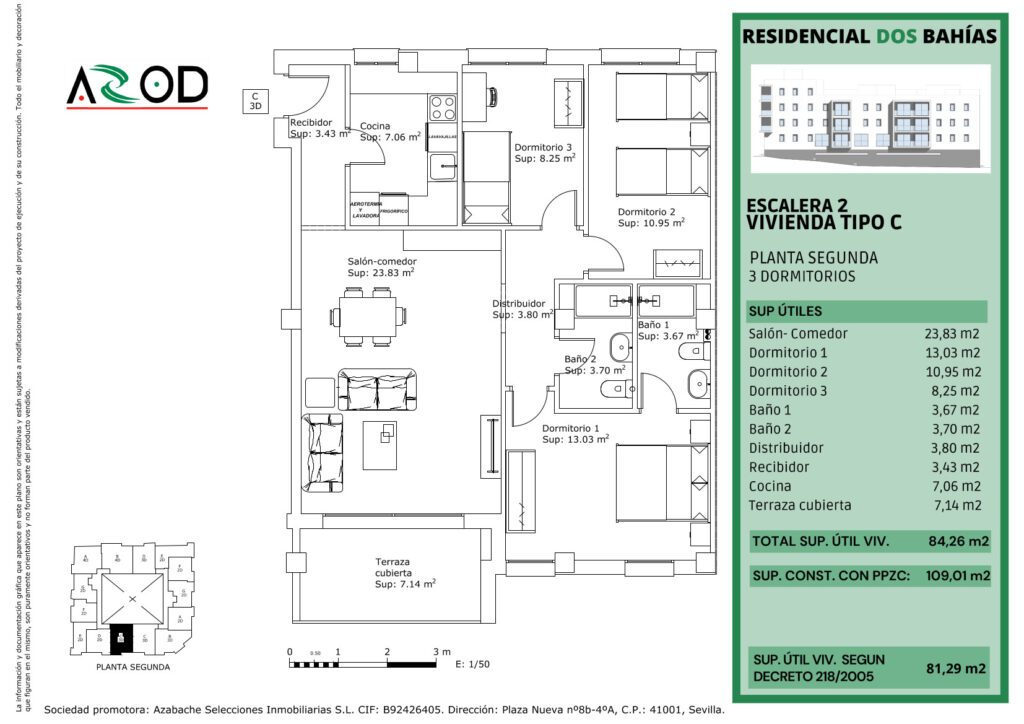 Planta 2ª Esc 2 Letra C – DOS BAHÍAS